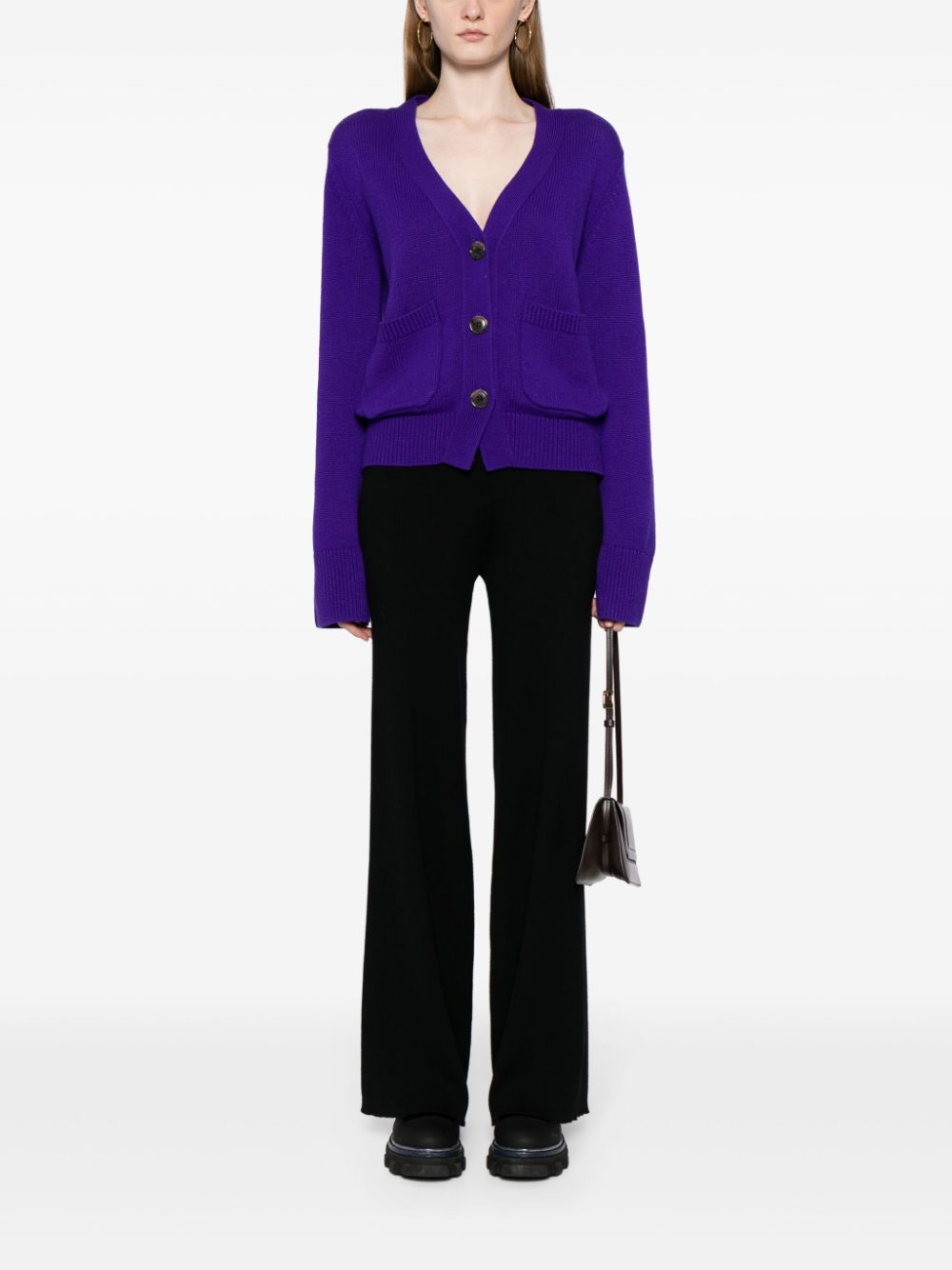 Lisa Yang Danni cashmere cardigan - Paars