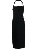 Versace Medusa '95 fluted midi dress - Black