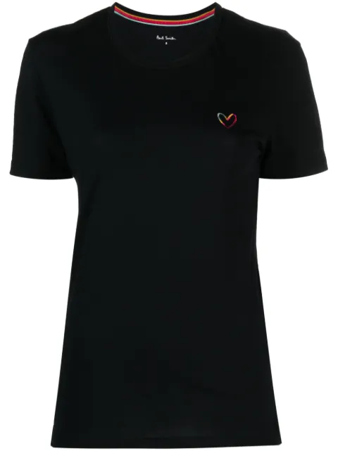 PS Paul Smith Swirl heart-embroidered T-shirt
