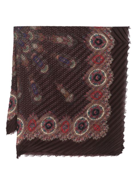 ETRO paisley patterned-jacquard scarf Women