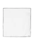 TOM FORD logo-print silk pocket square scarf - White