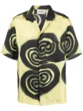 Nanushka Bodil spiral-print shirt - Yellow