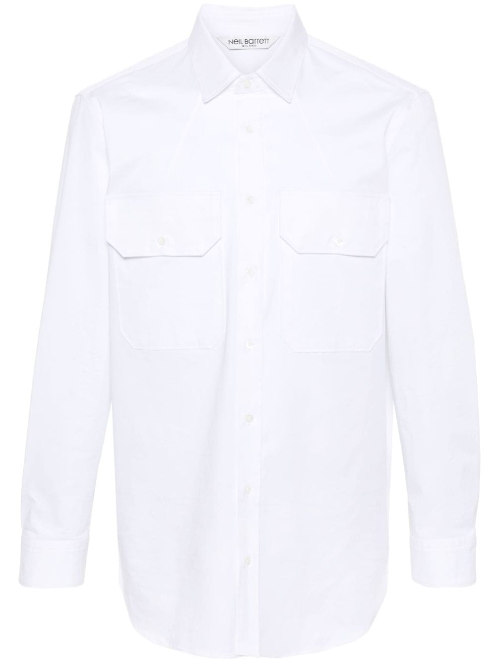 Neil Barrett Overhemd met borstzakken Wit