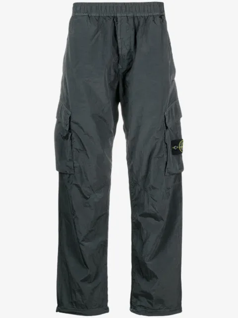 Stone Island pantalon cargo à motif Compass