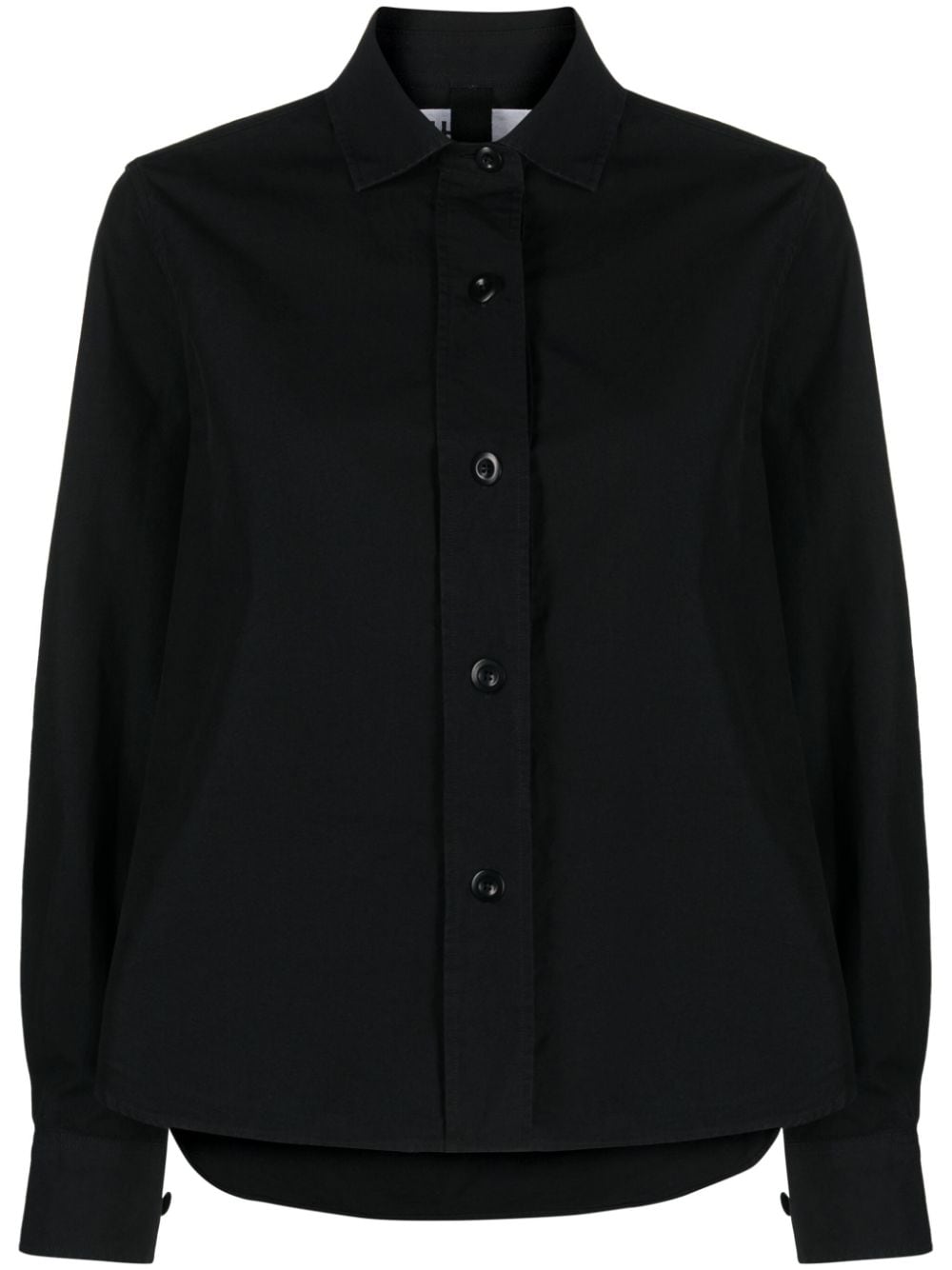Margaret Howell Tailored Cotton-poplin Shirt In Nero