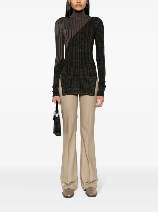Nanushka Leena high-waist straight-leg Trousers | Neutrals