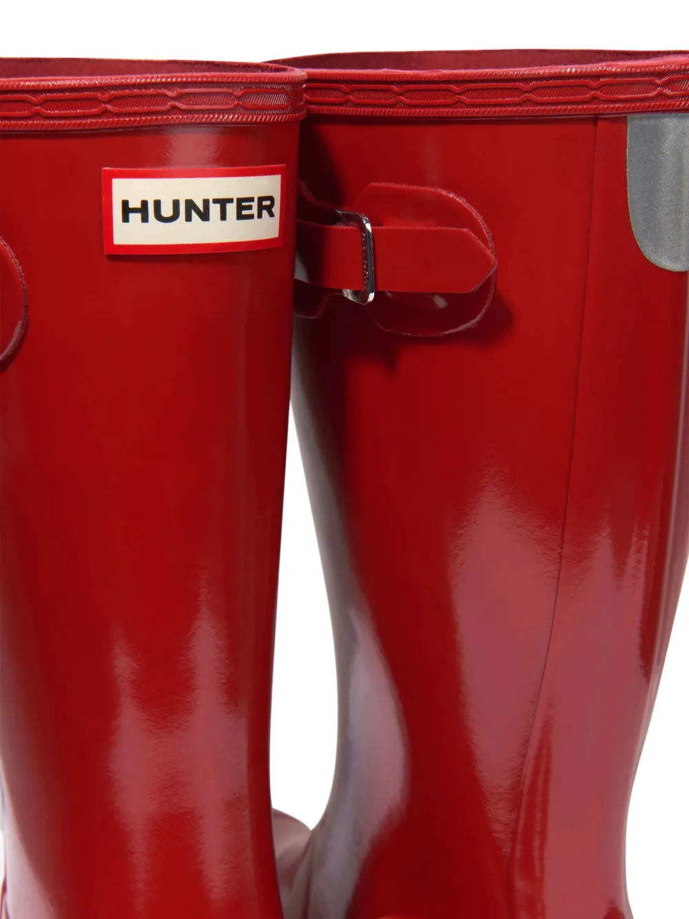 Hunter Kids buckle-detail wellington boots Rood