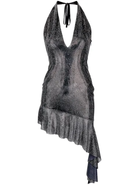 Giuseppe Di Morabito Vestido assimétrico com cristais