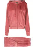 Emporio Armani brushed-effect hooded pyjama set - Pink