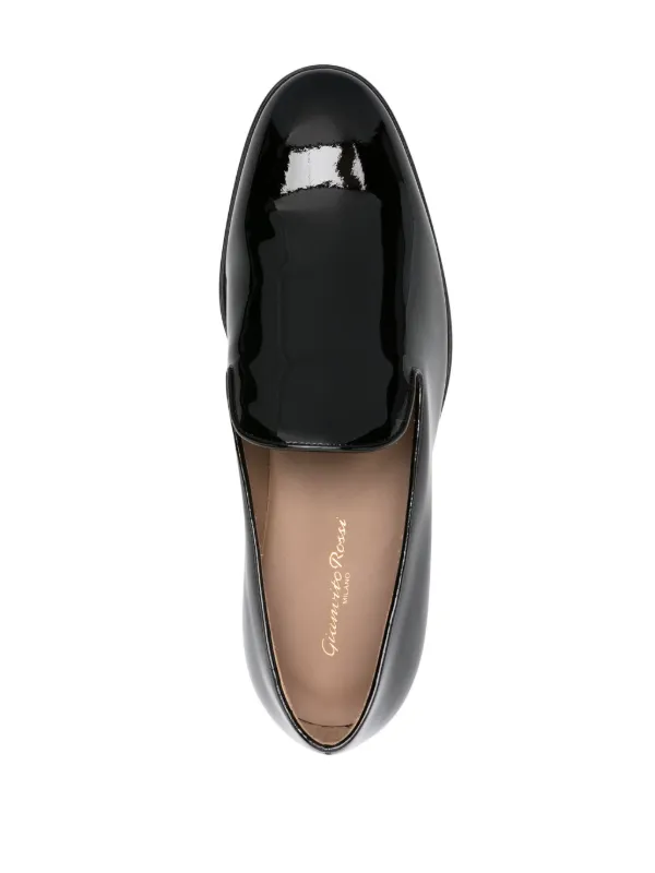 Gianvito Rossi エナメルレザー ローファー | ブラック | FARFETCH JP