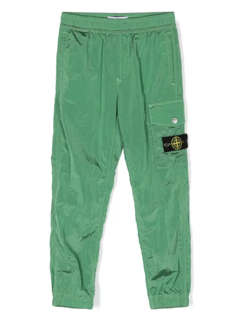 Stone Island Junior Compass-badge reflective track pants