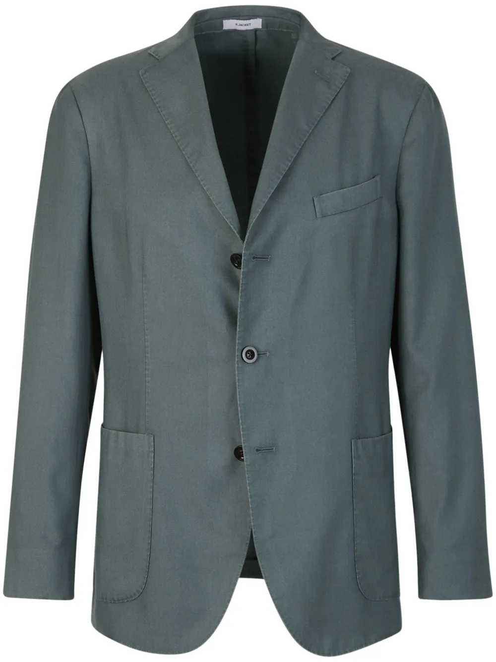 cotton single-breasted blazer