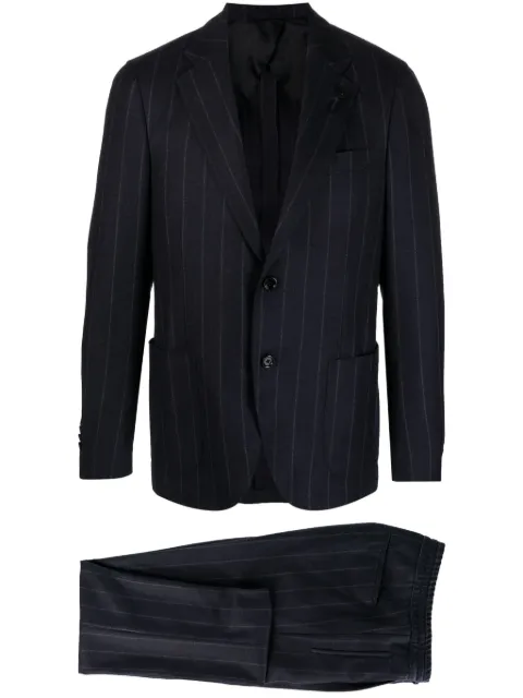 Lardini single-breasted pinstripe suit