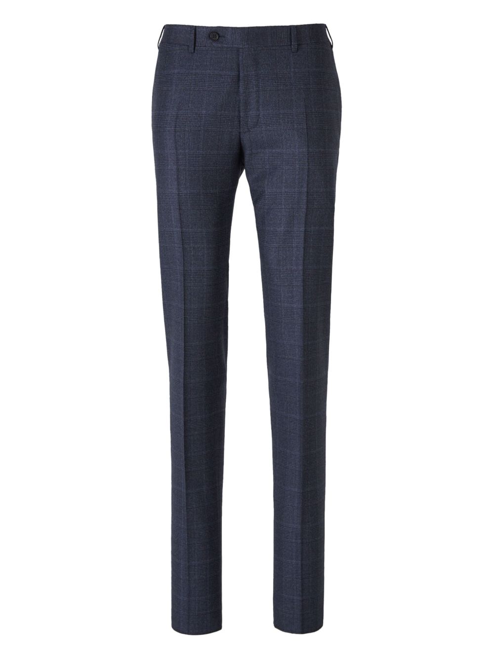 Canali checked single-breasted suit - Blue