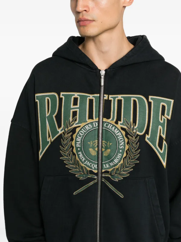 Rhude zip online hoodie