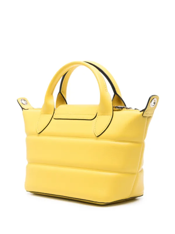 Longchamp yellow tote discount bag