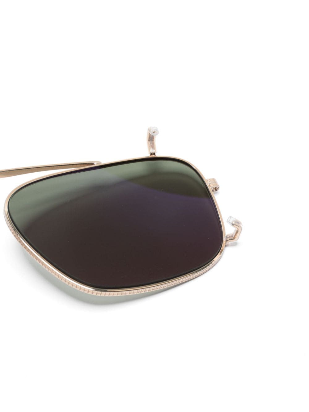 Shop Dita Eyewear Pilot-frame Clip-on Lenses In Gold