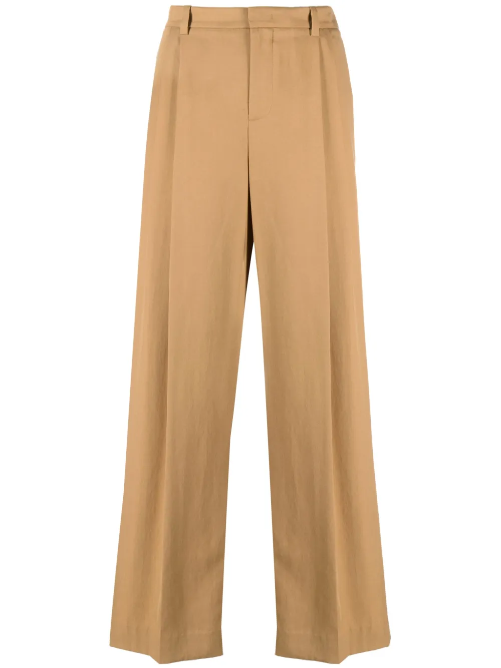 pleated wide-leg trousers