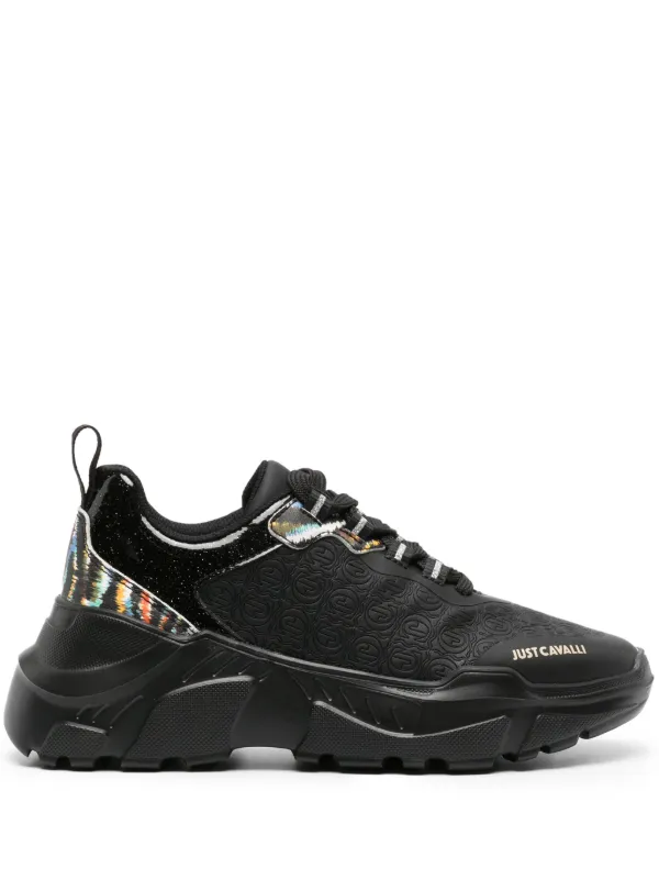 スニーカー JUST CAVALLI Woman Sneakers Black 77QA3SB4ZPA79 899 Just Cavalli Outlet: Sneakers woman - Black | Just Cavalli