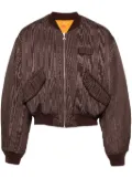 Marine Serre Regenerated reversible bomber jacket - Brown