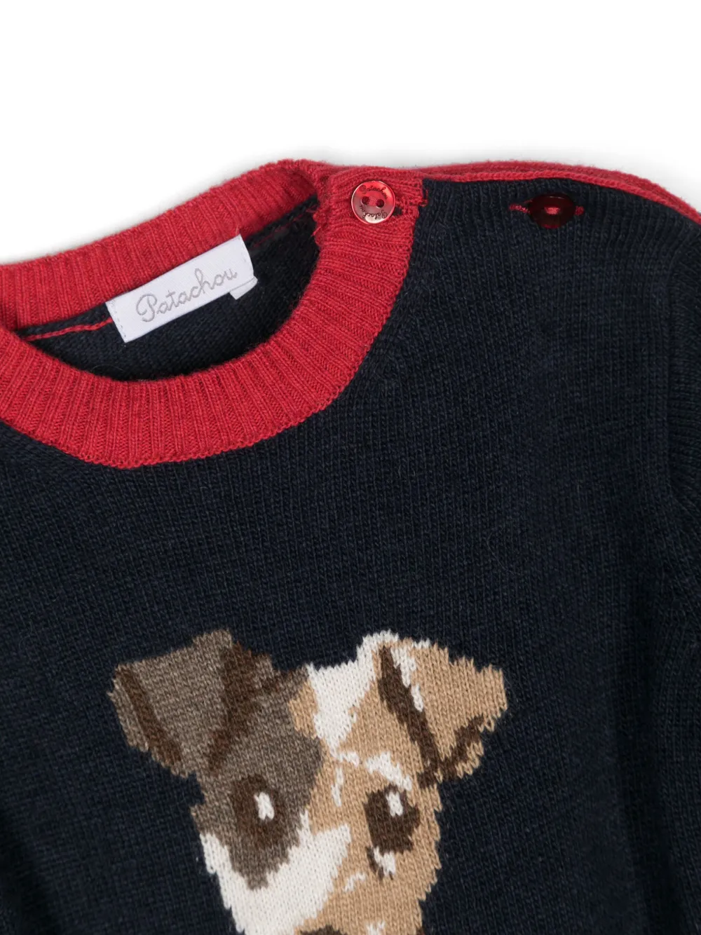 Patachou Intarsia trui Blauw