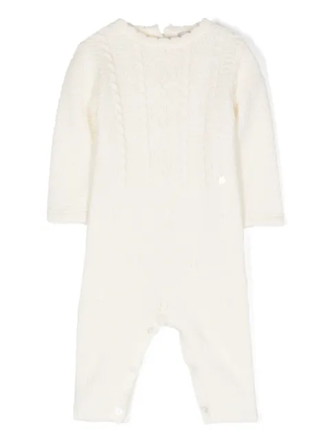 Patachou cable-knitted romper