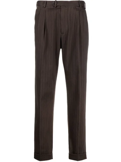 Dell'oglio pantalones tapered con motivo de espiga