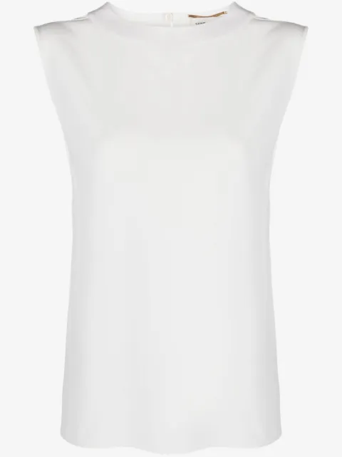 Saint Laurent camiseta de satén