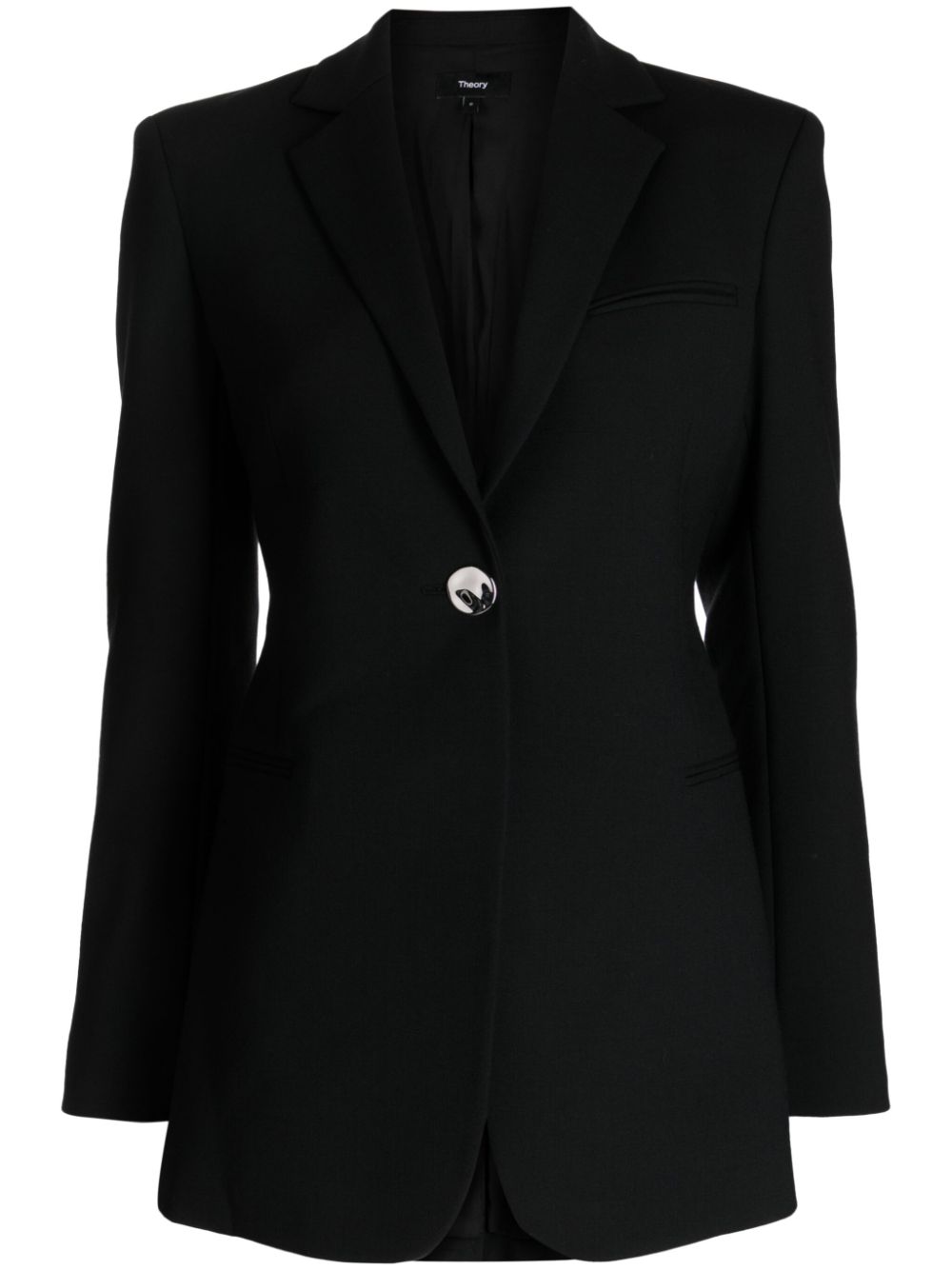 THEORY SINGLE-BREASTED NOTCHED-LAPELS BLAZER