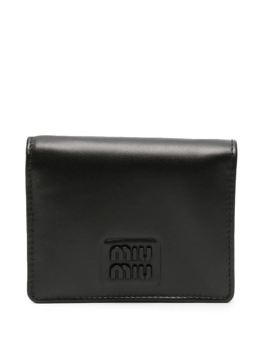 Miu Miu Leren portemonnee | Zwart | Image 1