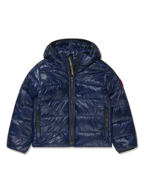Canada Goose Kids جاكيت مبطن بأبليكة شعار الماركة