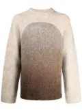 ERL Rainbow gradient-effect crew-neck jumper - Neutrals