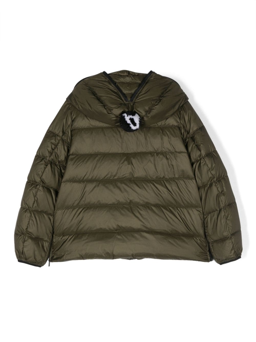 AI Riders on the Storm Young hooded padded down jacket - Groen