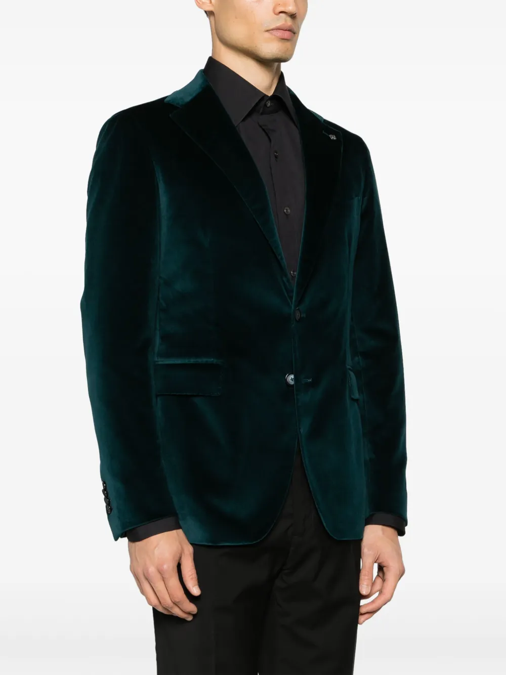 Tagliatore Fluwelen blazer Groen