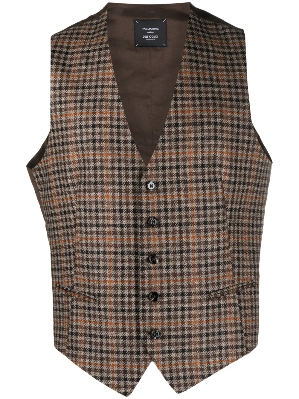 Tagliatore Gilet a quadri - Marrone
