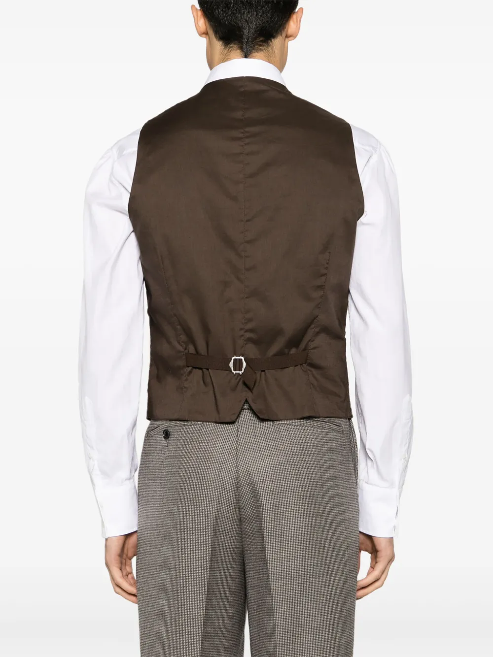 Tagliatore Gilet van scheerwol Bruin