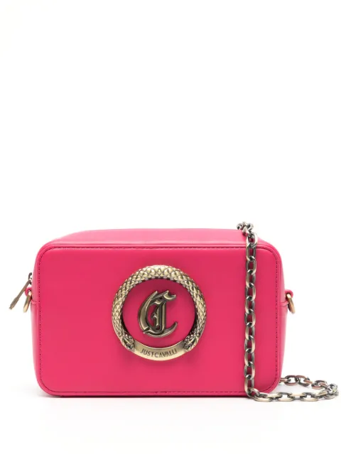 Just Cavalli logo-plaque faux-leather bag
