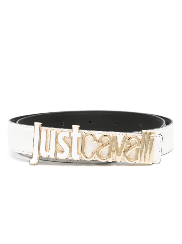 Hot just Cavalli White Leather Belt