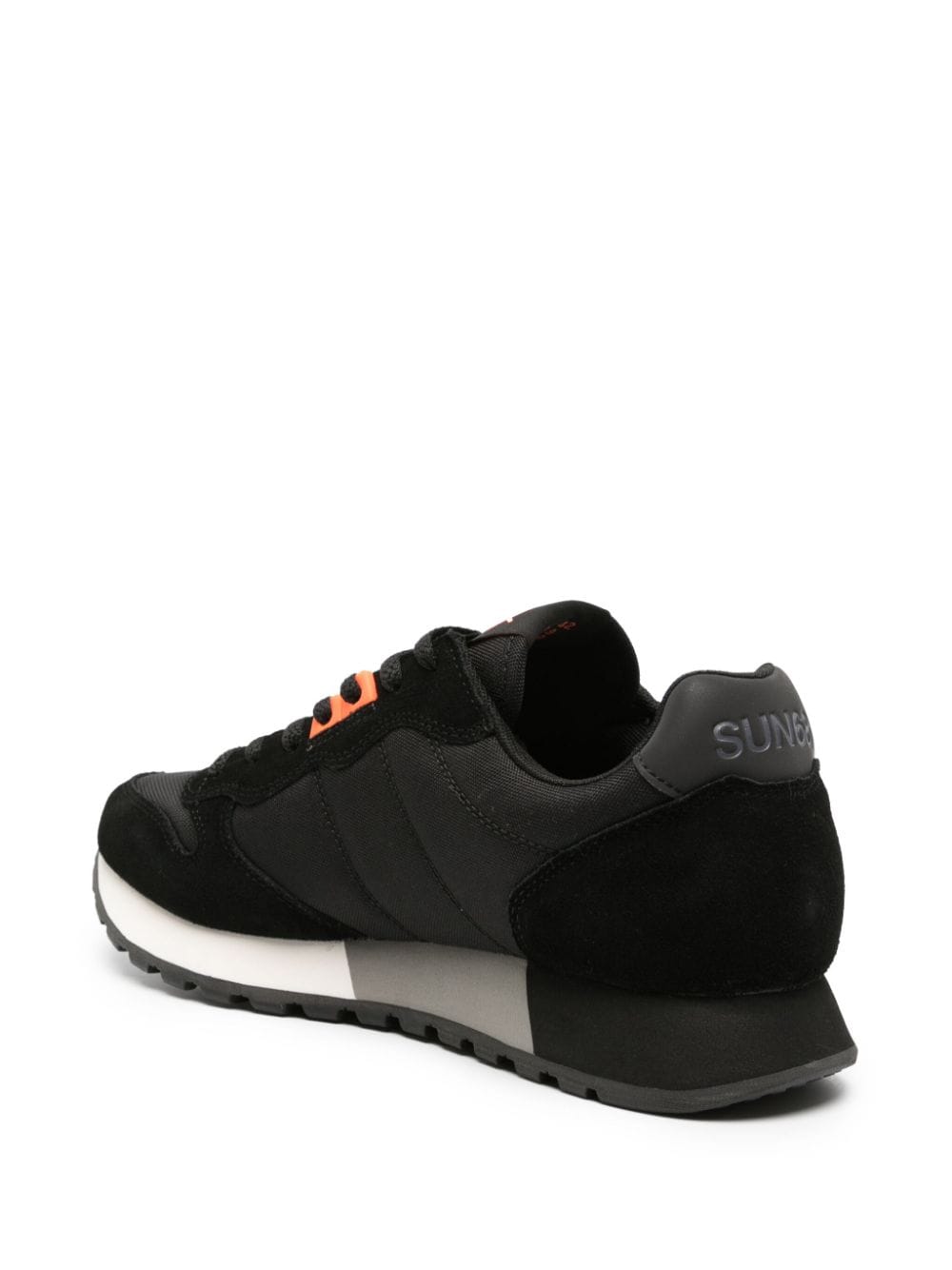 Shop Sun 68 Jaki Panelled Sneakers In Black