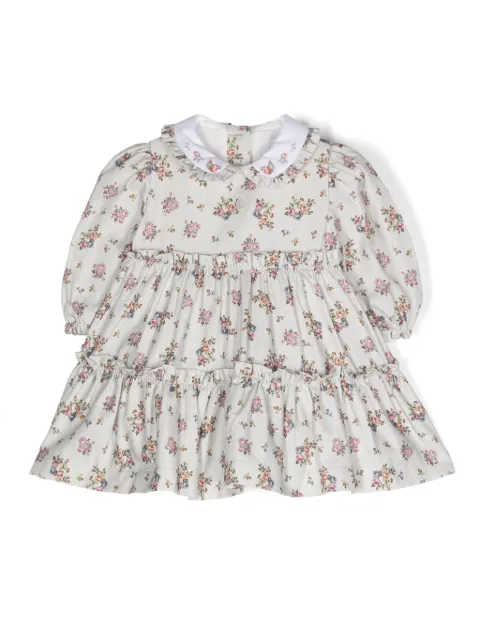 Patachou floral-print cotton dress