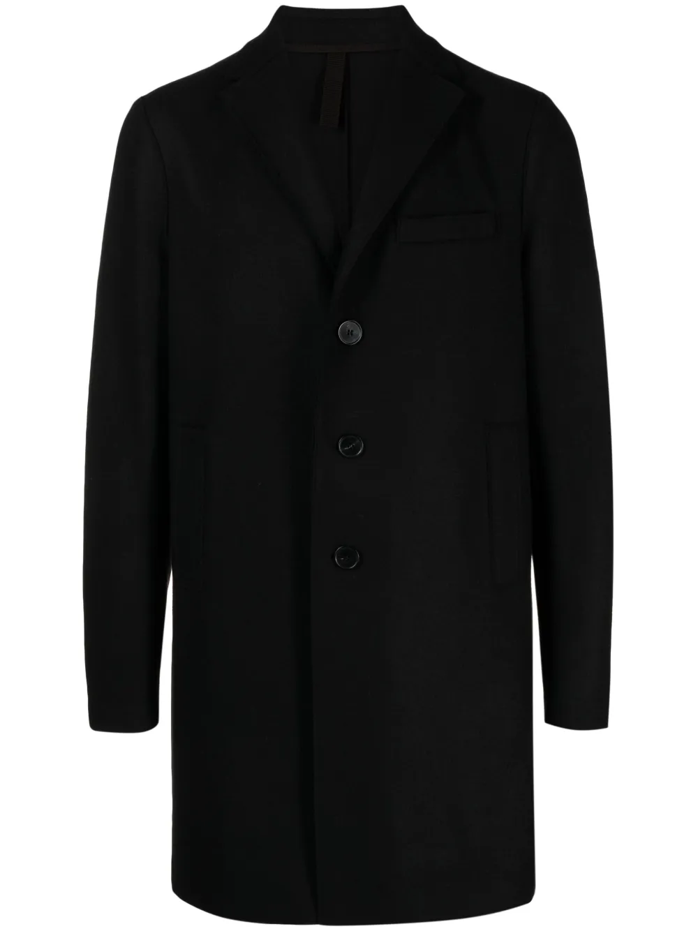Harris Wharf London single-breasted notched-lapels coat - Nero