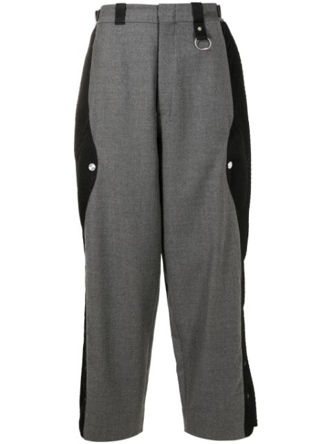 PACE mesh-panelled wide-leg wool trousers