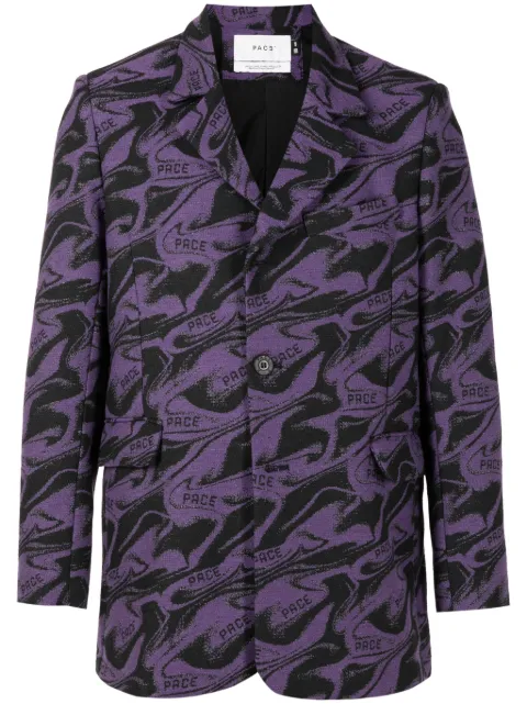 PACE X-Phora patterned-jacquard blazer