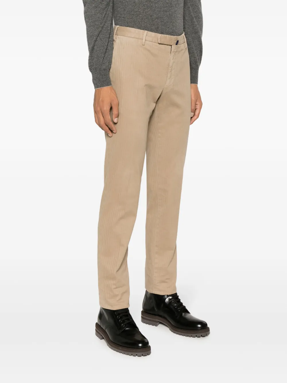 Incotex Pantalon van stretch-katoen Beige