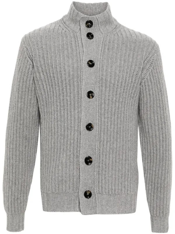Dell'oglio high-neck Cashmere Cardigan Grey FARFETCH PH