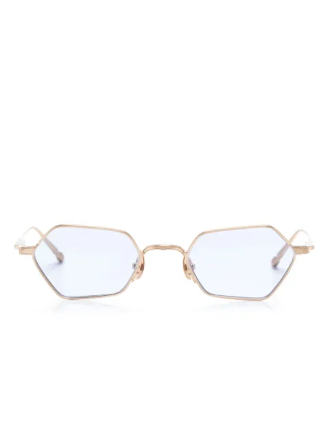 Matsuda geometric-frame titanium sunglasses