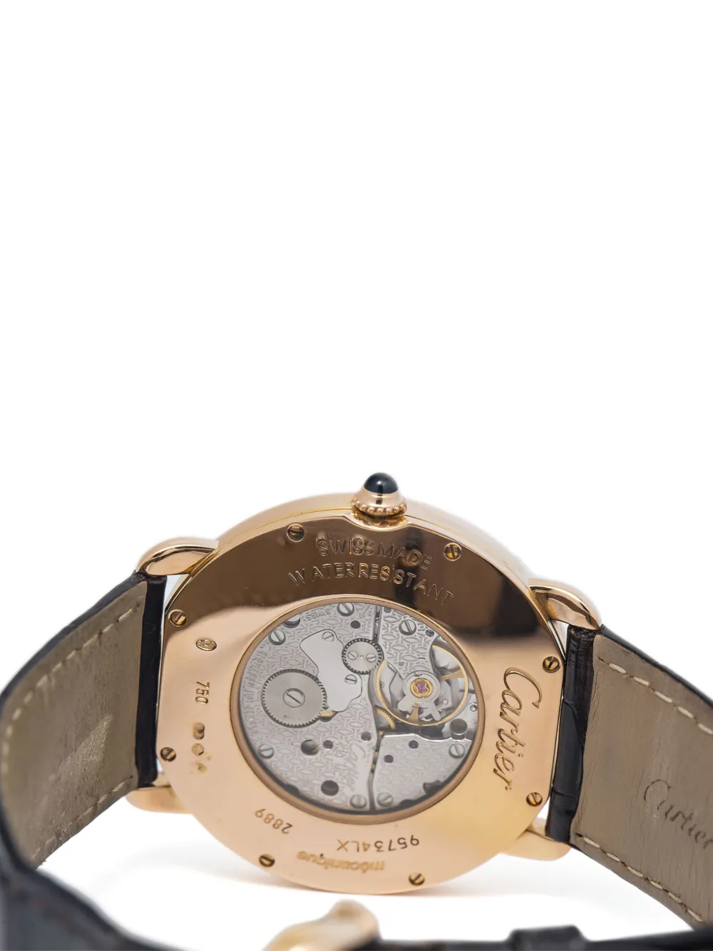 Pre-owned Cartier  Ronde Louis 36mm In Silver