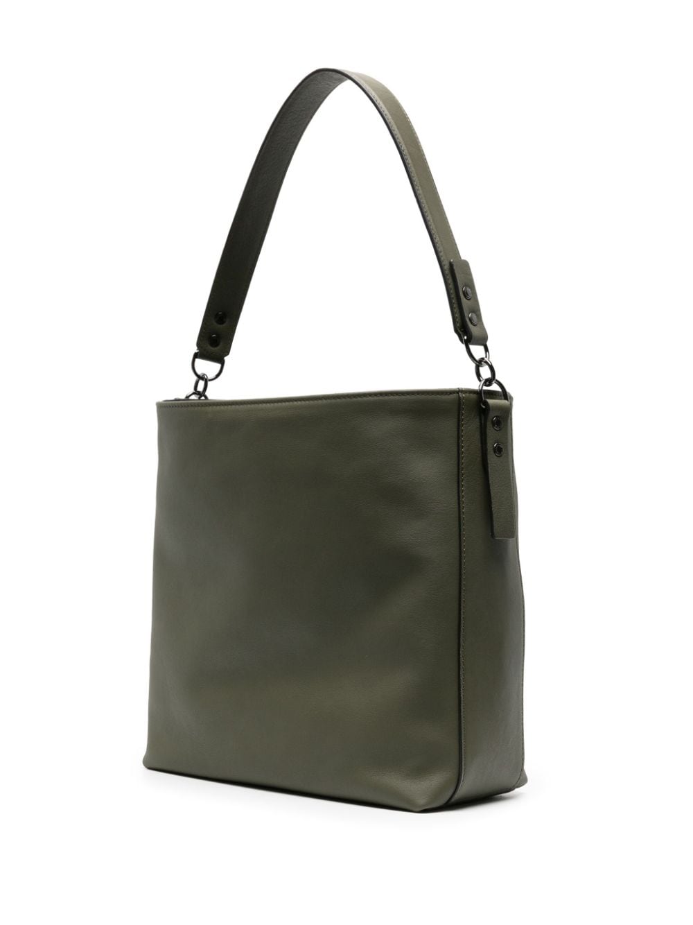 Shop Longchamp Medium 3d Leather Shouder Bag In Green