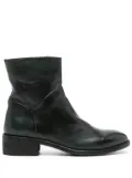 Officine Creative Seline 020 leather boots - Green