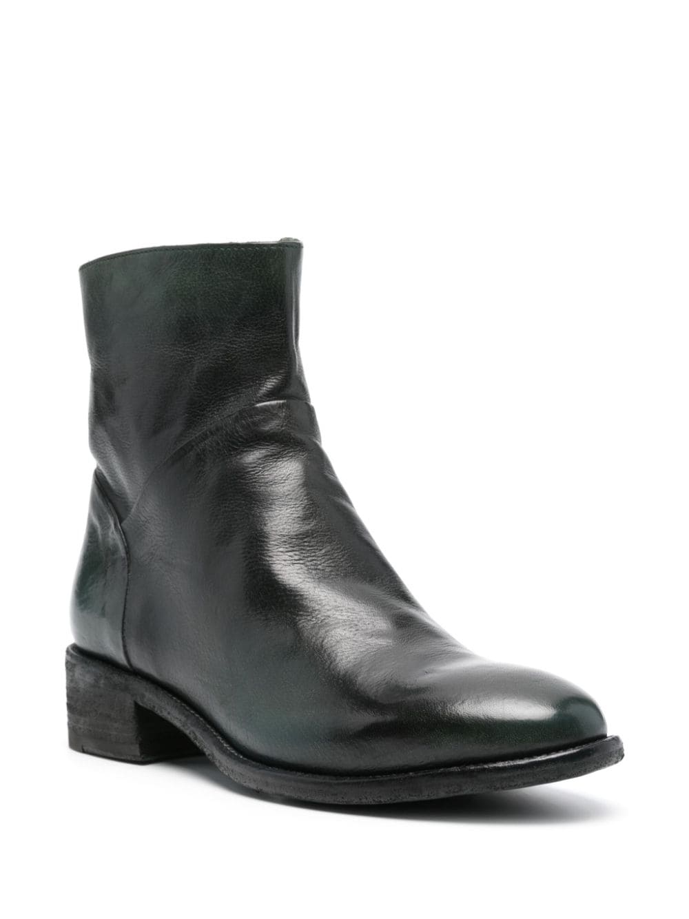 Shop Officine Creative Seline 020 Leather Boots In Green